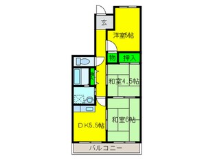 レオパレスノア－ズア－ク住之江の物件間取画像